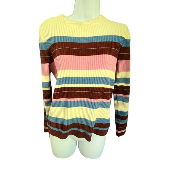 NWT Vero Moda Striped Soft Sweater – Size L - Picture 1 of 5